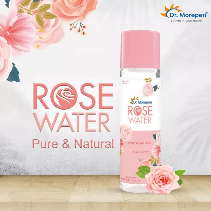 Dr Morepen Rose Water Pure & Natural For Face (120ml, Pack of 2)