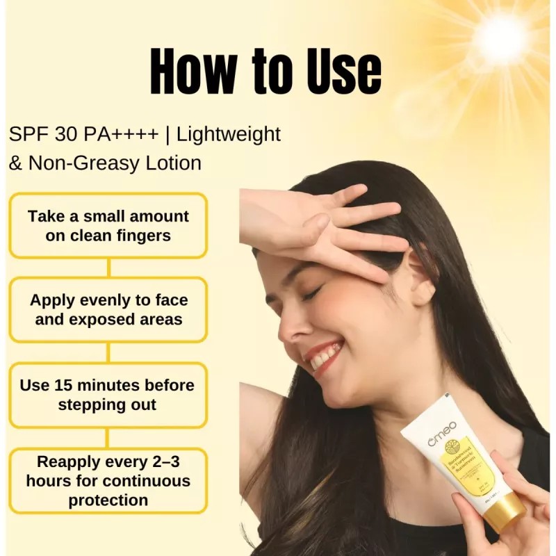 Omeo Sandalwood & Turmeric Sunscreen SPF 30 PA++++ (50g)