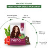 Nisha Henna Based Hair Color Natural Brown Powder (25g, Pack of 10)