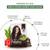 Nisha Henna Based Hair Color Natural Black Powder 2.00 (10g, Pack of 10)