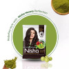 Nisha Henna Based Hair Color Natural Black Powder 2.00 (10g, Pack of 10)