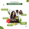 Nisha Henna Based Hair Color Natural Black Powder 2.00 (25g, Pack of 10)