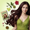 Nisha Nature Mate Henna Based Hair Colour #400 Natural Brown (10g, Pack of 10)
