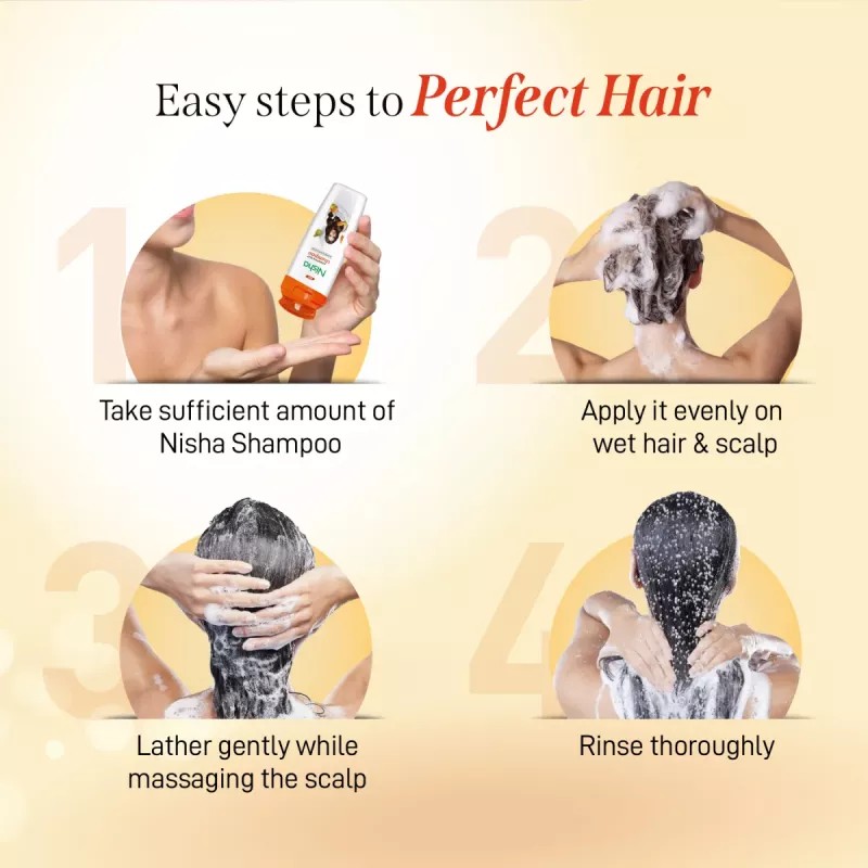 Nisha Almond & Olive Actives Shampoo (75ml, Pack of 10)