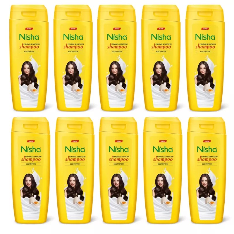 Nisha Egg Protein Shampoo (75ml, Pack of 10)