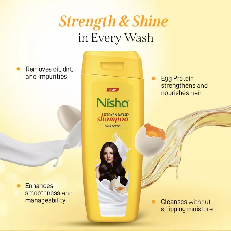 Nisha Egg Protein Shampoo (75ml, Pack of 10)