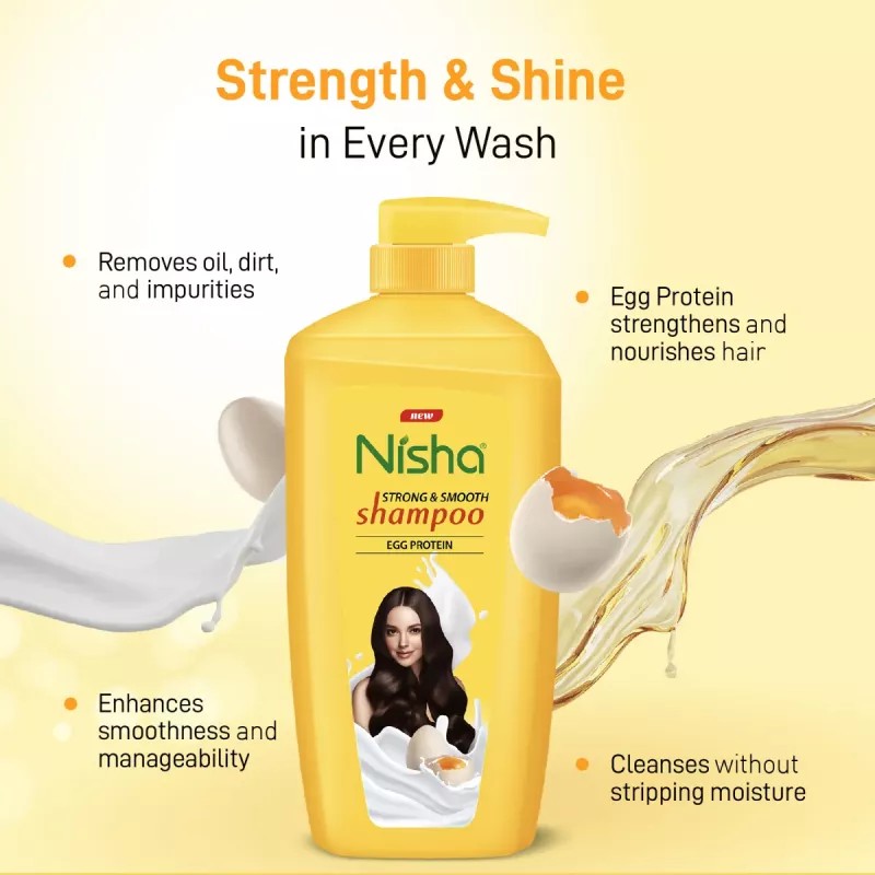 Nisha Egg Protein Shampoo (650ml)