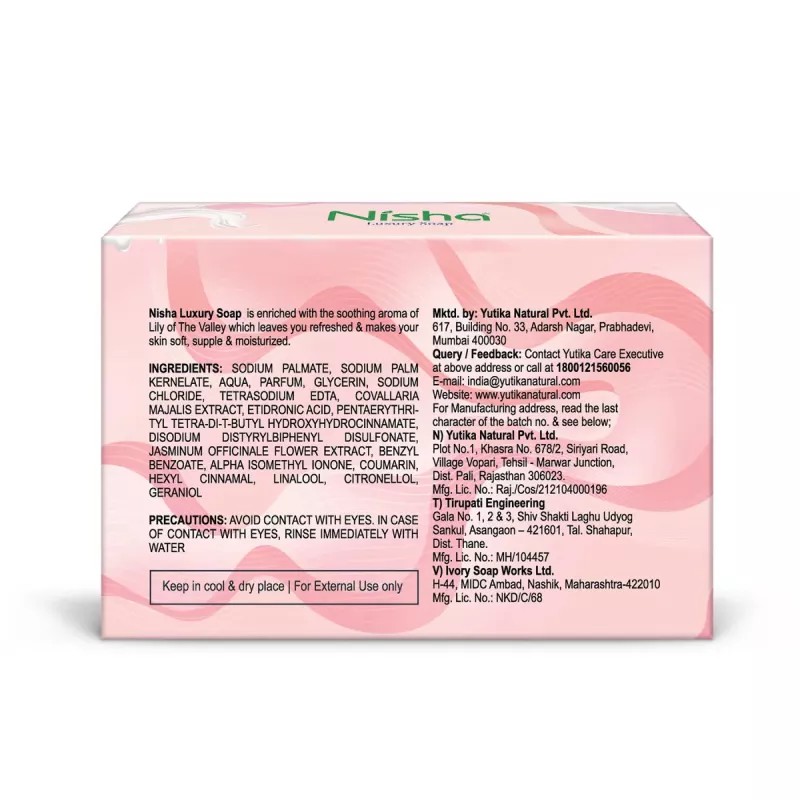 Nisha Luxury Soap Lily of The Valley (100g, Pack of 9)