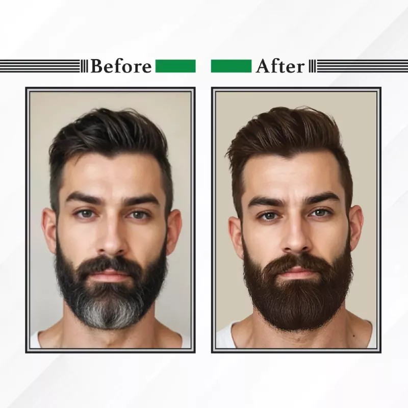 Nisha Hair Colour And Beard Colour For Man Dark Brown Combo (Hair Color 40g + Beard Color 120g) (1Pack)