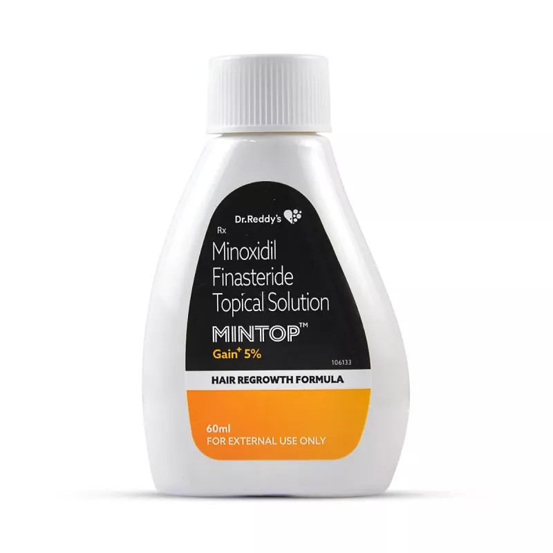Dr Reddy Mintop Gain+ Hair Regrowth Formula (5% w/v,0.1% w/v) (60ml)