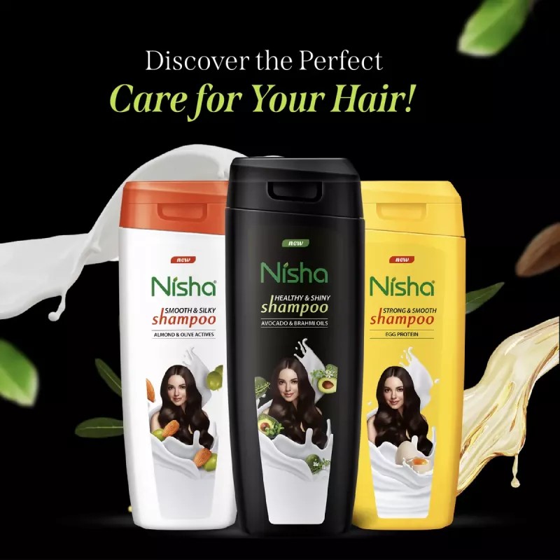Nisha Avocado & Brahmi Oils Shampoo (75ml, Pack of 4)