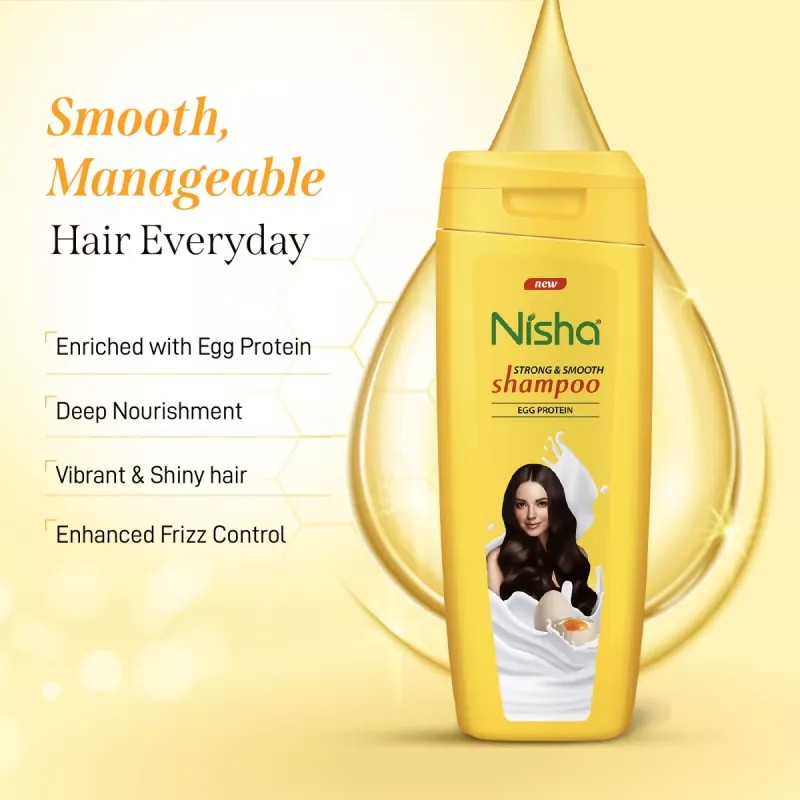 Nisha Egg Protein Shampoo (75ml, Pack of 4)