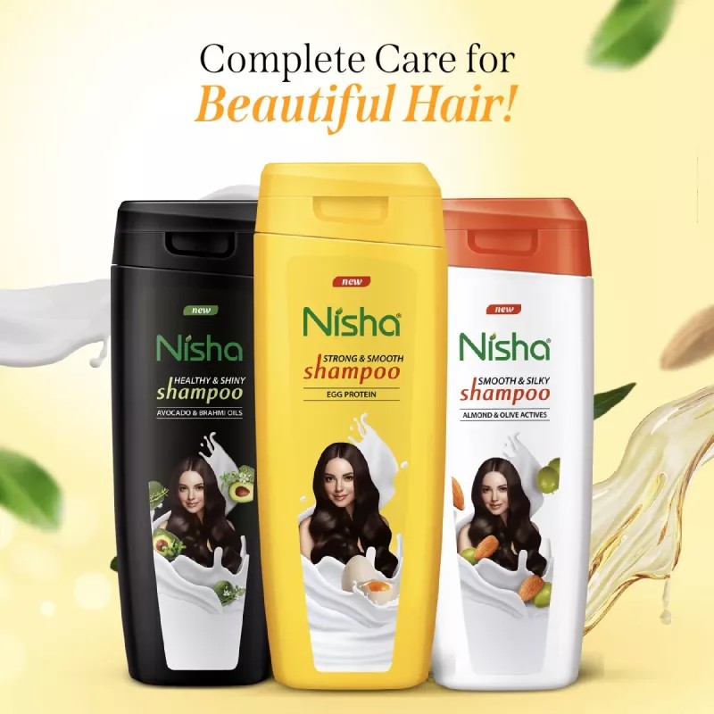 Nisha Egg Protein Shampoo (75ml, Pack of 4)