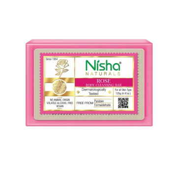 Nisha Rose Body Cleansing Bar (125g)