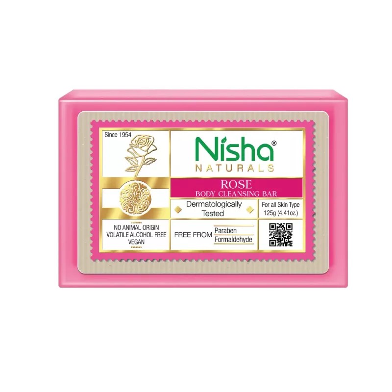 Nisha Rose Body Cleansing Bar (125g)
