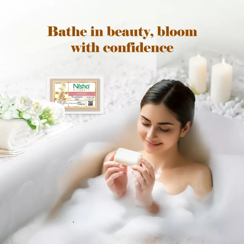 Nisha Jasmine Body Cleansing Bar (125g)