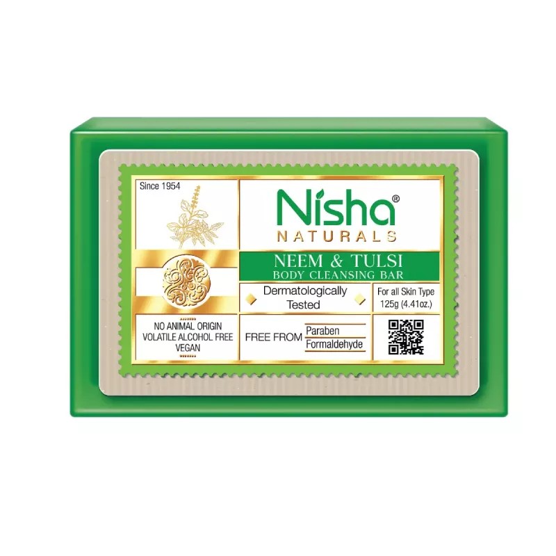 Nisha Neem & Tulsi Body Cleansing Bar (125g)