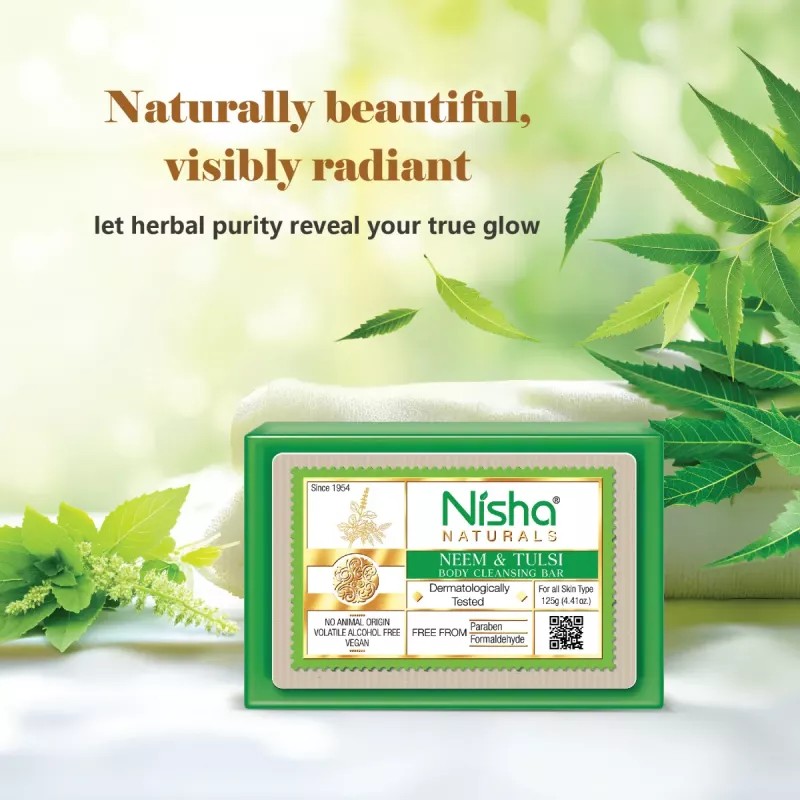 Nisha Neem & Tulsi Body Cleansing Bar (125g)