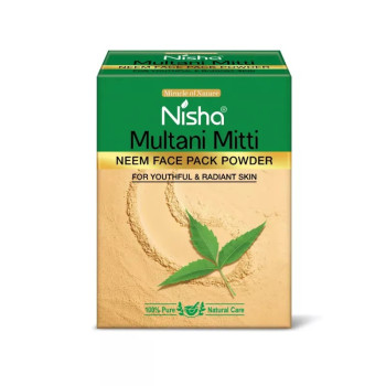 Nisha Multani Mitti Neem Face Pack Powder (100g, Pack of 3)