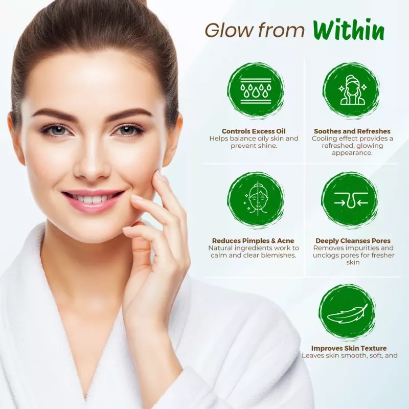 Nisha Multani Mitti Neem Face Pack Powder (100g, Pack of 3)