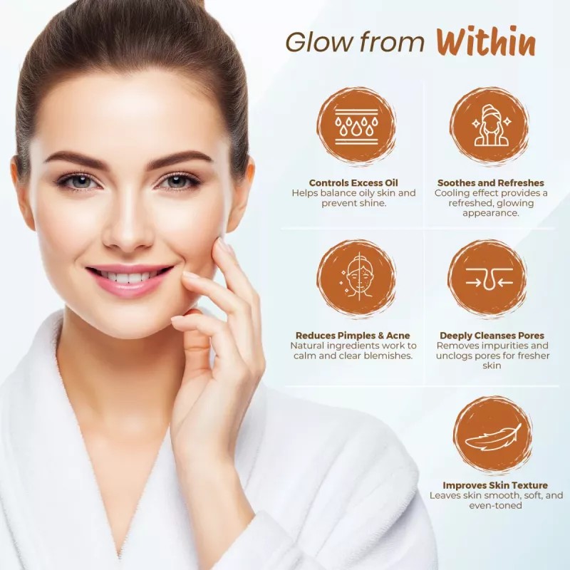Nisha Multani Mitti Sandal Face Pack Powder (100g, Pack of 3)