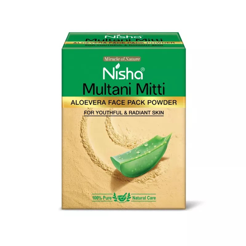 Nisha Multani Mitti Aloe Vera Face Pack Powder (100g)