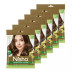 Nisha Creme Hair Color 5.0 Light Brown (Pouch Pack) (Colorant 20g + Developer 20ml) (1Pack, Pack of 6)