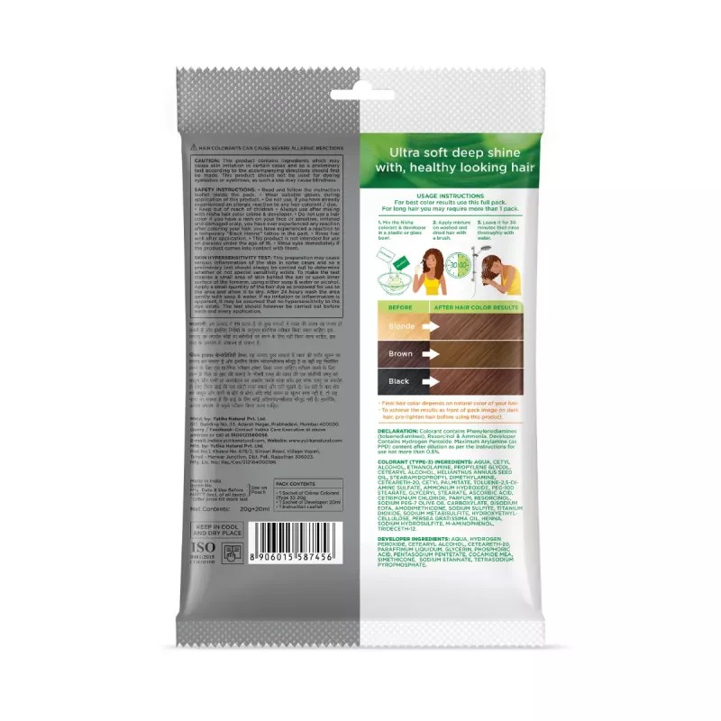 Nisha Creme Hair Color 7.0 Dark Blonde (Pouch Pack) (Colorant 20g + Developer 20ml) (1Pack, Pack of 6)