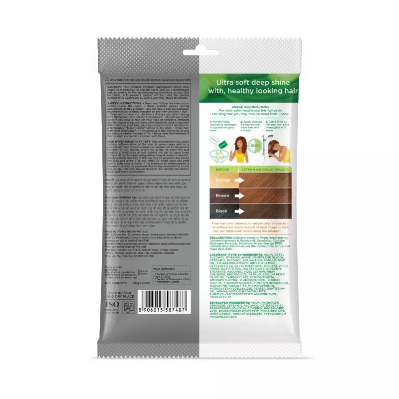 Nisha Creme Hair Color 7.53 Chocolate Blonde (Pouch Pack) (Colorant 20g + Developer 20ml) (1Pack, Pack of 6)
