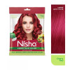 Nisha Creme Hair Color Cherry Red (Pouch Pack) (Colorant 20g + Developer 20ml) (1Pack, Pack of 6)