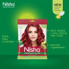 Nisha Creme Hair Color Cherry Red (Pouch Pack) (Colorant 20g + Developer 20ml) (1Pack, Pack of 6)