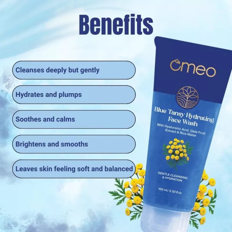 Omeo Blue Tansy Hyderating Face Wash (100ml)