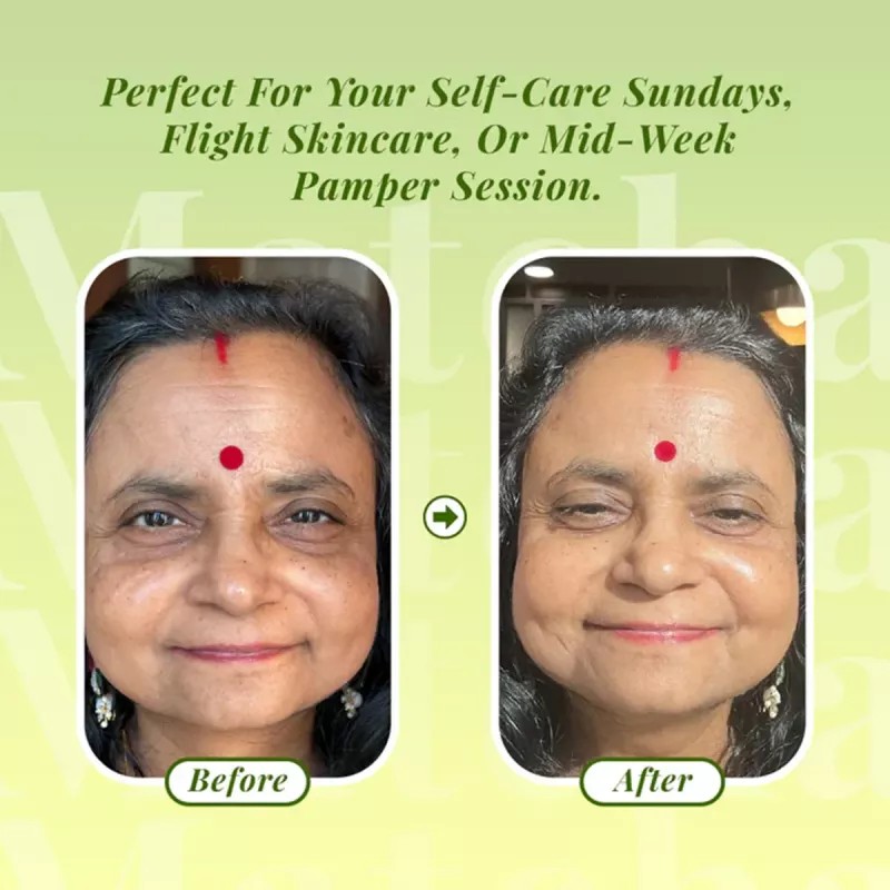 Bakson Sunny Herbals Matcha Miracle Sheet Mask (1pcs, Pack of 2)
