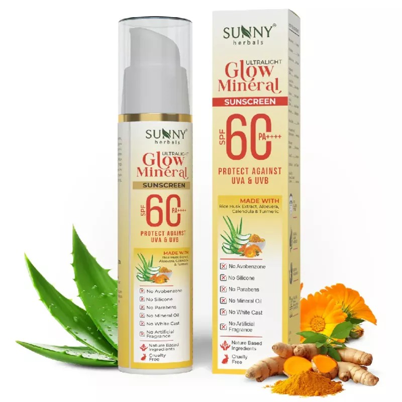 Bakson Sunny Herbals Ultralight Glow Mineral Sunscreen Spf 60 Pa++++ (45ml)