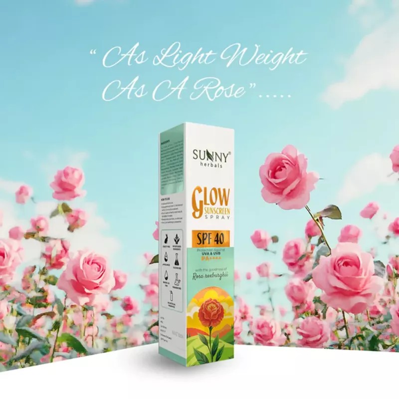 Bakson Sunny Herbals Glow Sunscreen Spray Spf 40 Pa++++ (100ml)