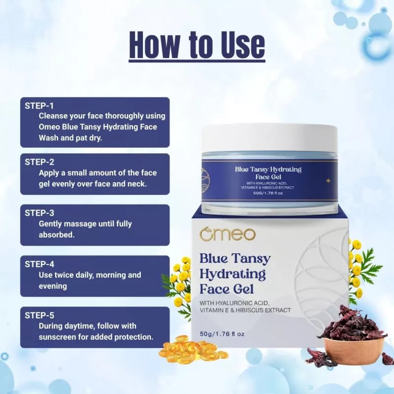 Omeo Blue Tansy Hydrating Face Gel (50g)