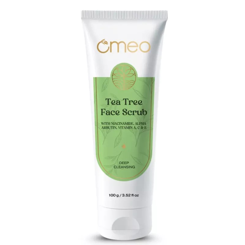 Omeo Tea Tree Deep Cleansing Face Scrub (100g)