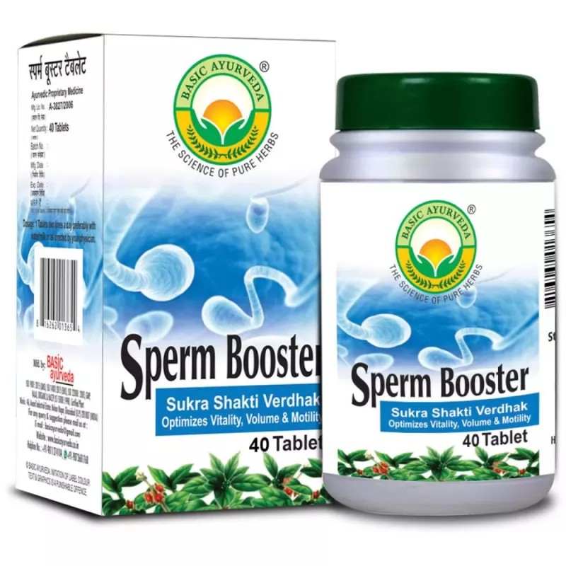 Basic Ayurveda Sperm Booster Tablet (40tab)