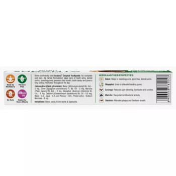 Sri Sri Tattva Sudanta Original Toothpaste (50g)