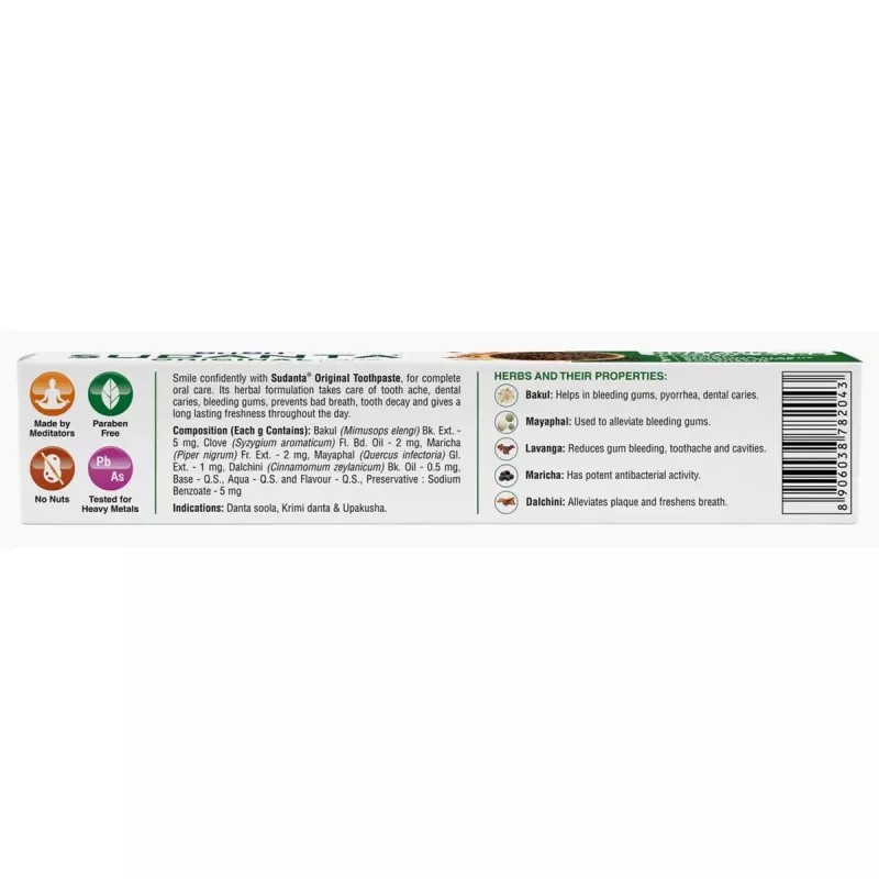 Sri Sri Tattva Sudanta Original Toothpaste (50g)