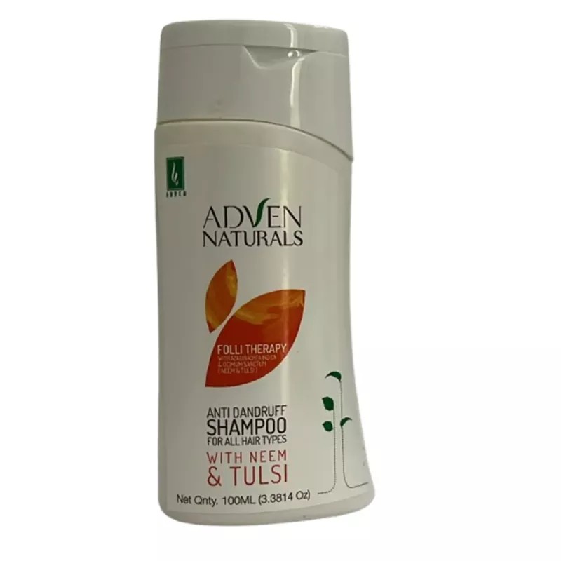 Adven Folli Therapy Anti Dandruff Shampoo with Neem & Tulsi (100ml)