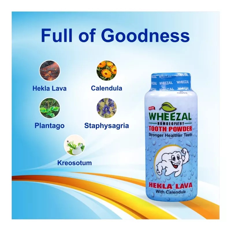 Wheezal Hekla Lava Tooth Powder (100g)