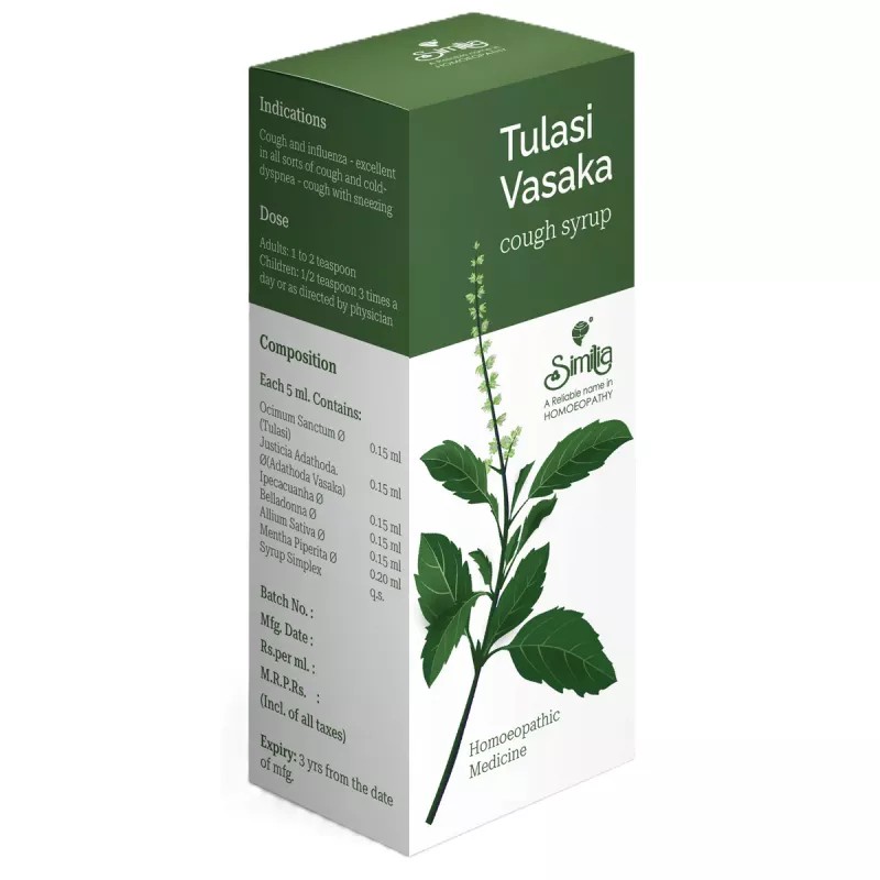 Similia India Tulasi Vasaka Cough Syrup (450ml)