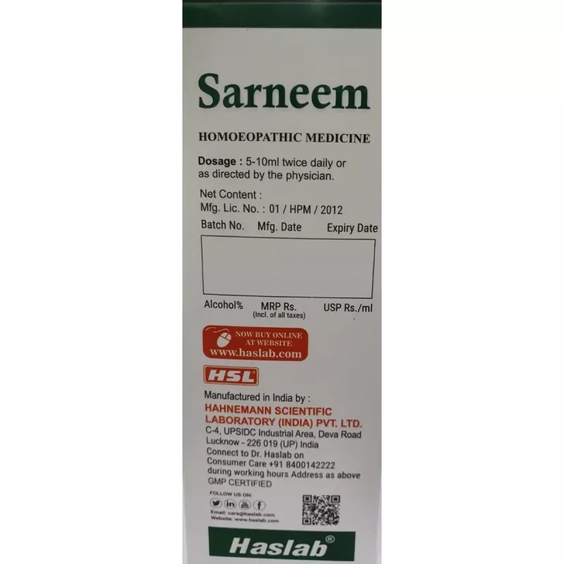 Haslab Sarneem Syrup (100ml)