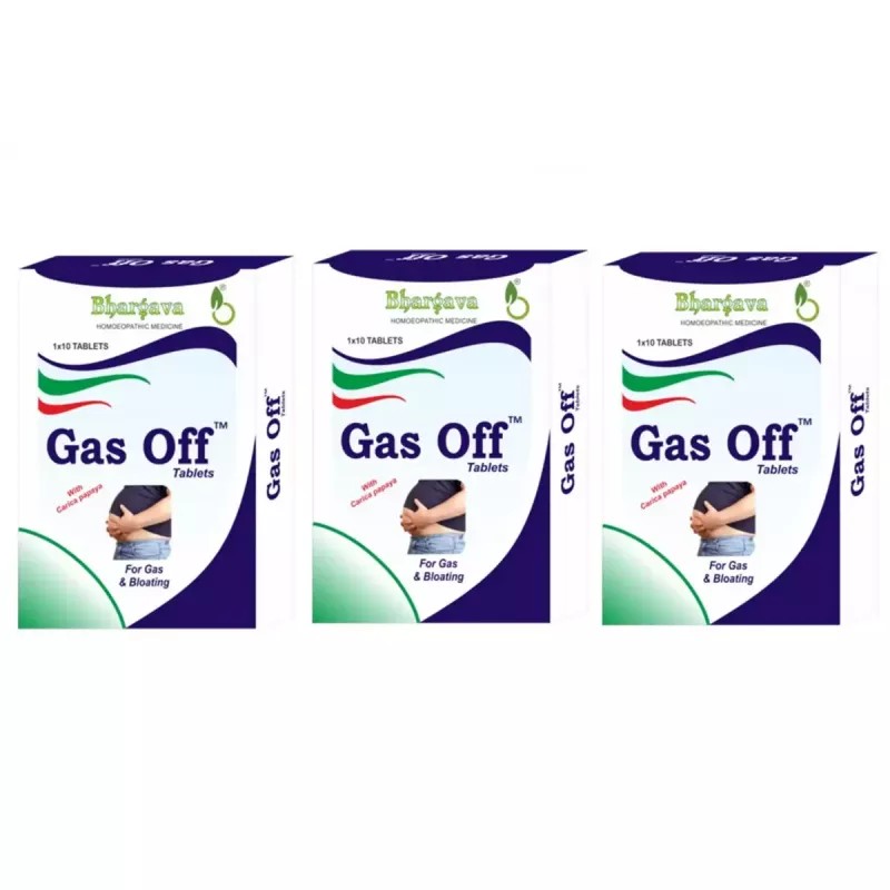 Bhargava Gas Off Tablet (10tab, Pack of 3)