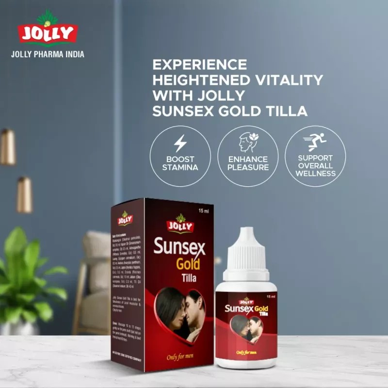 Jolly Sunsex Gold Capsules & Sunsex Gold Oil (6Cap + Oil 15ml) (1Pack)