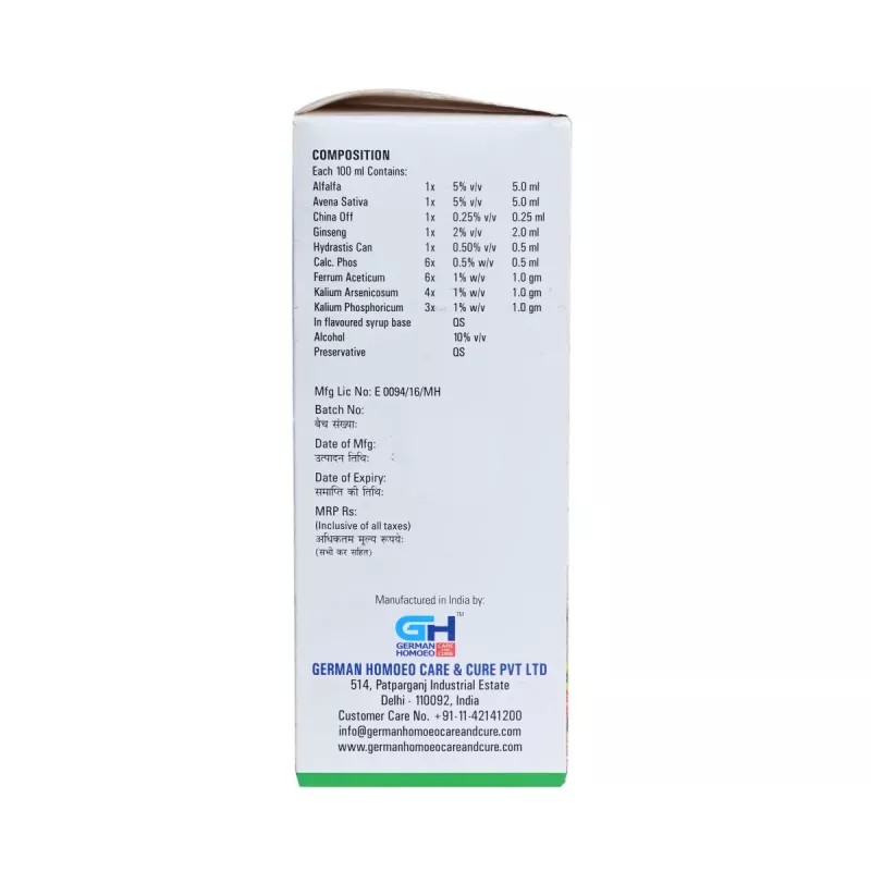 German Homeo Care & Cure Aperitif Tonic With Alfa & Ginseng (500ml)