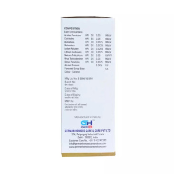 German Homeo Care & Cure Arthritic Syrup (200ml)
