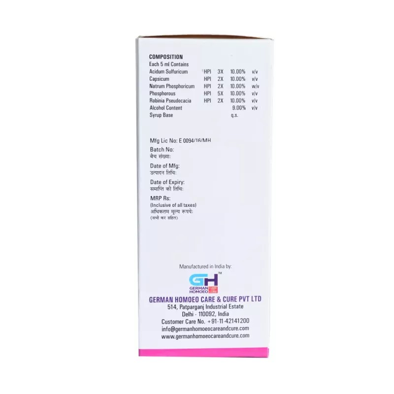 German Homeo Care & Cure Gas Go Syrup (500ml)