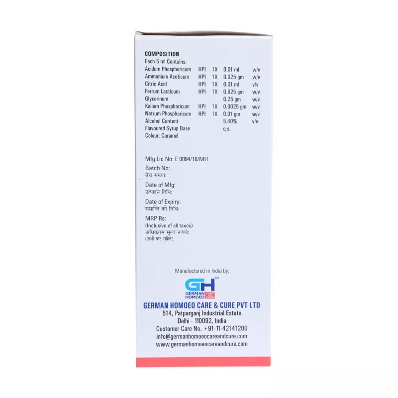 German Homeo Care & Cure Haemoplus Tonic (500ml)